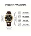 Poedagar Luxe Herenhorloges Goud   Blauw Zwart - Gratis Armband bij elke bestelling (twv €29,95)