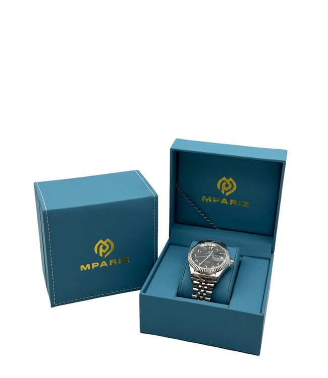 Ricecgo Luxe Herenhorloge Zilver  Zwart