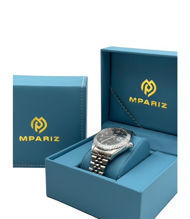 Ricecgo Luxe Herenhorloge Zilver  Zwart