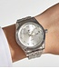 Ricecgo Luxe Herenhorloge Zilver Parelmoer Wit   - Gratis Armband bij elke bestelling (twv €29,95)