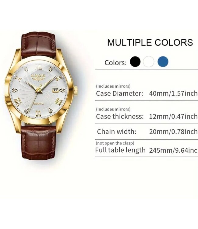 Lige Luxe Herenhorloge  Goud