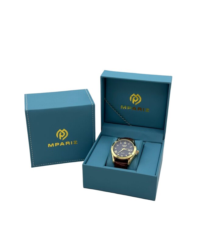 Lige luxe Herenhorloge          Goud  Blauw