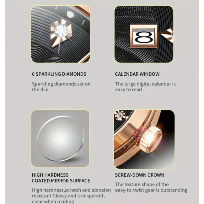 Lige Versailles – herenhorloge met leren band en elegant design