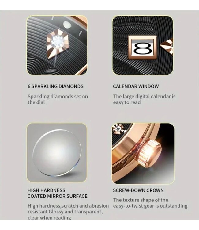 Lige luxe Herenhorloge          Goud  Blauw