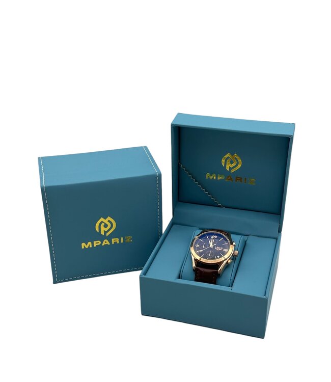 Lige Luxe Herenhorloge        Rosé  zwart