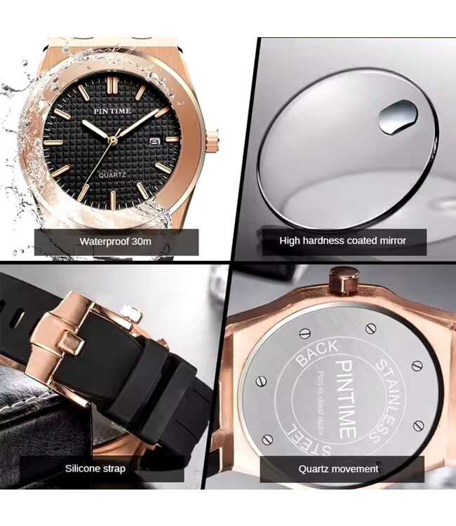 Pintime Luxe Herenhorloge Rosé