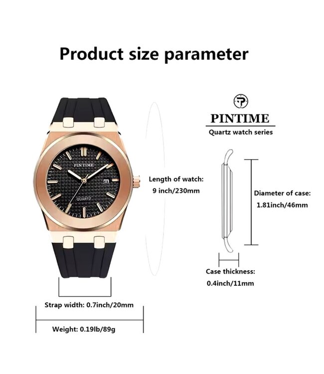 Pintime Luxe Herenhorloge Rosé