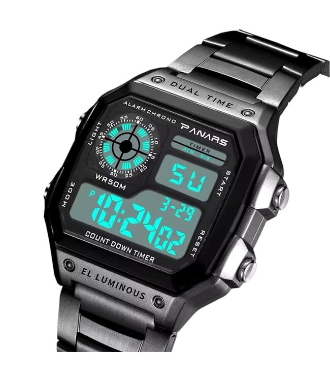 Panars Luxe  Herenhorloge Zwart