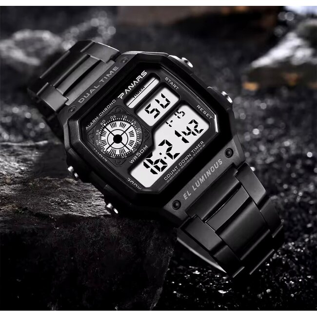 Panars Luxe  Herenhorloge Zwart