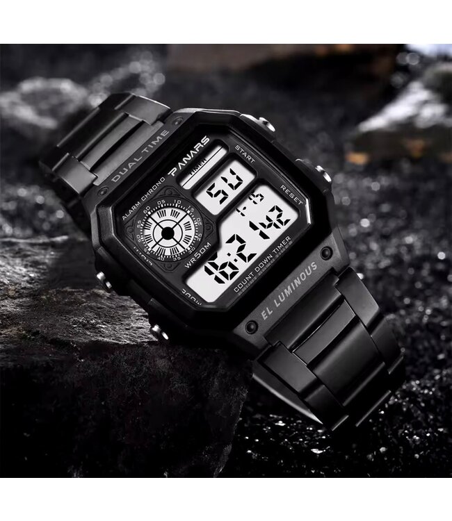 Panars Luxe  Herenhorloge Zwart