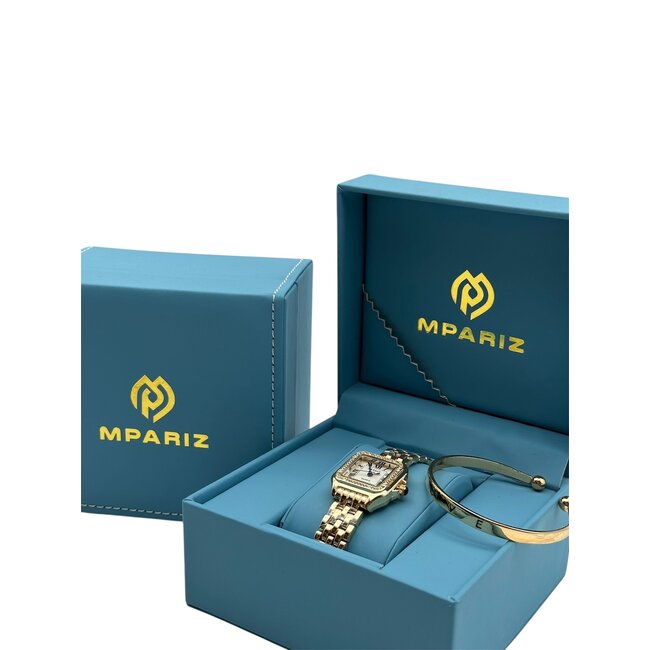 Grealy Dameshorloge met armband Goud met Daimonds