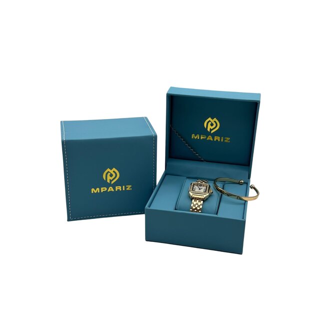 Grealy Dameshorloge met armband Goud met Daimonds