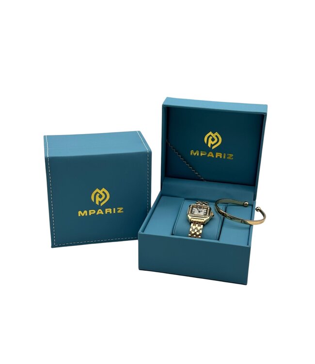 Grealy Dameshorloge met armband Goud met Daimonds