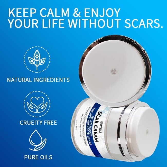Envisha Scar Cream - LittekenCrème voor  Acne en Operaties 1+1 GRATIS
