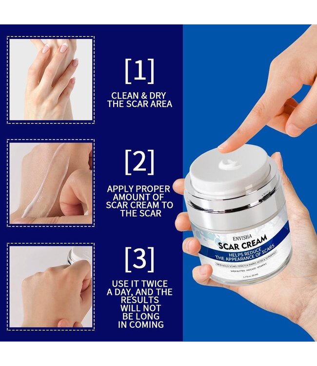 Envisha Scar Cream - LittekenCrème voor  Acne en Operaties