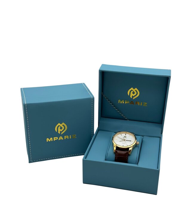 Olevs Luxe Herenhorloge Goud  Wit