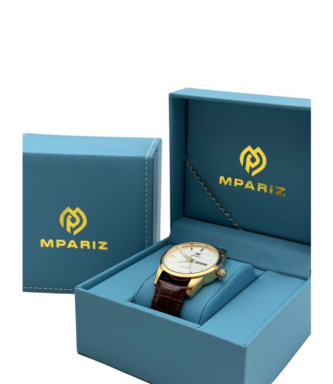 Olevs Luxe Herenhorloge Goud  Wit