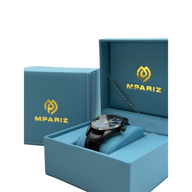 Olevs Aurel – herenhorloge met leren band en minimalistisch design