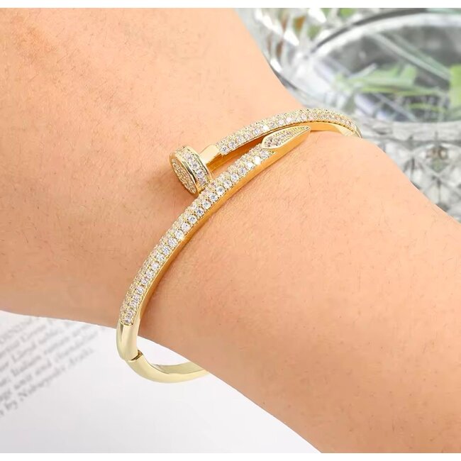 Mpariz Luxe Armbanden met Diamonds - RVS