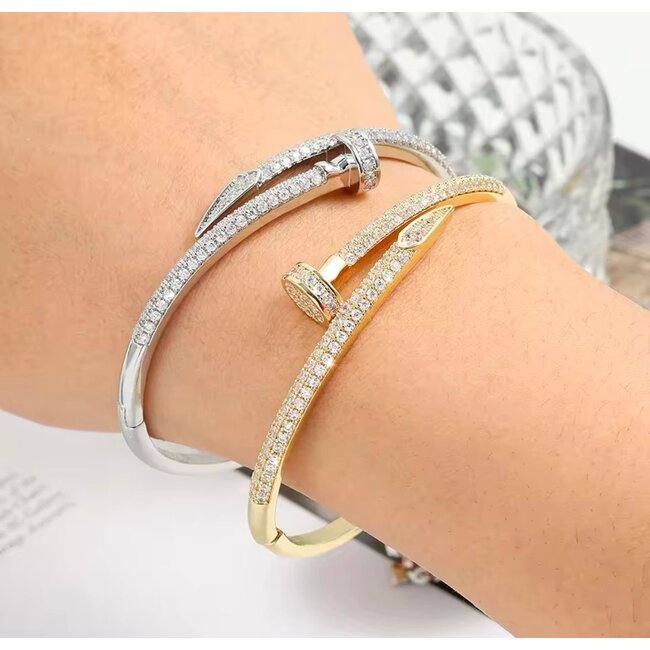 Mpariz Luxe Armbanden met Diamonds - RVS