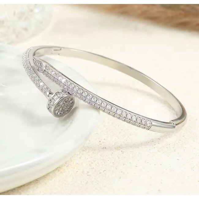 Mpariz Luxe Armbanden met Diamonds - RVS
