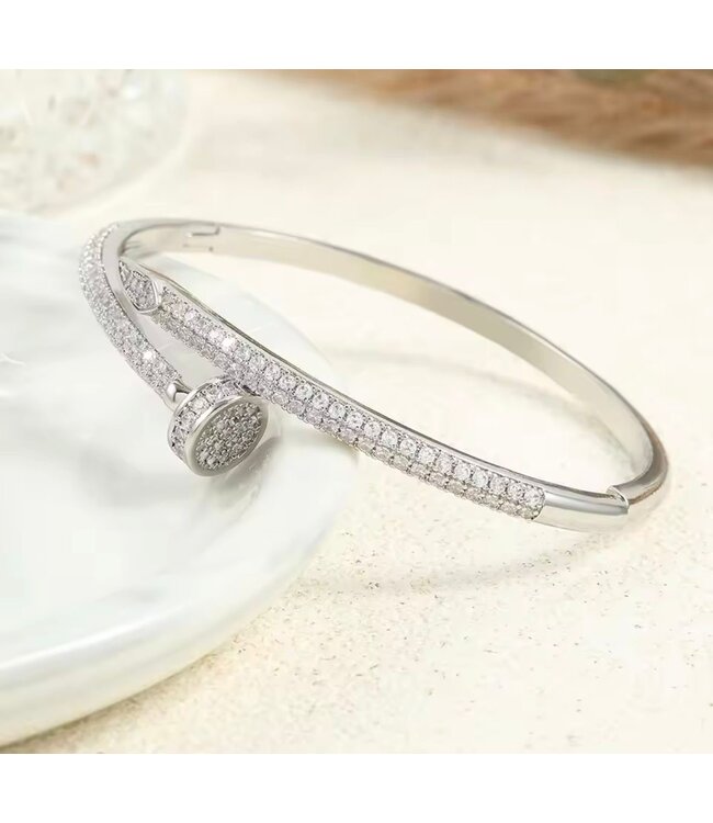 Mpariz Luxe Armbanden met Diamonds - RVS