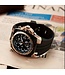 Mpariz Luxe Herenhorloge Rosé  Siliconen Band - Gratis Armband bij elke bestelling (twv €29,95)
