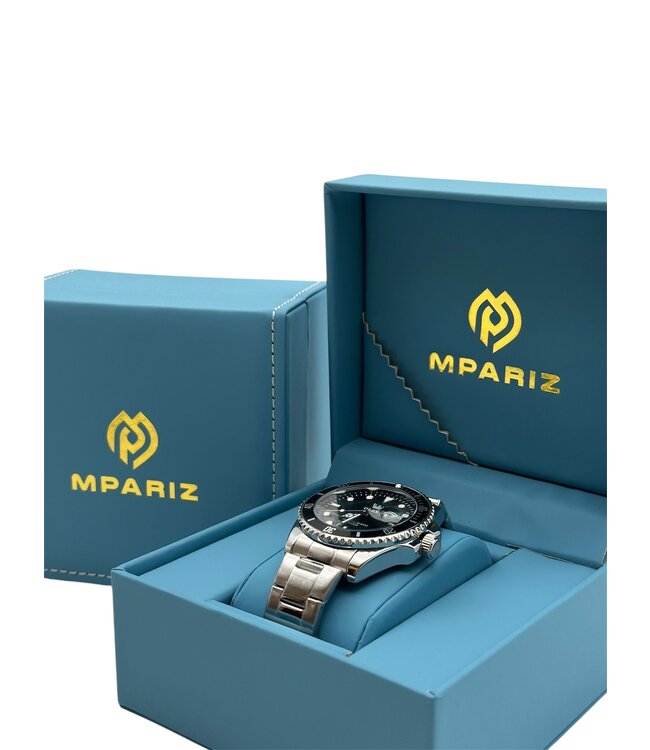 Olevs Luxe Herenhorloge Zilver Zwart