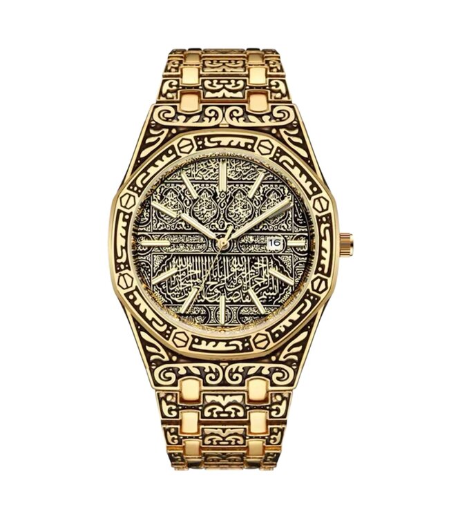 Mpariz Luxe Herenhorloge Goud - Gratis Armband bij elke bestelling (twv €29,95)