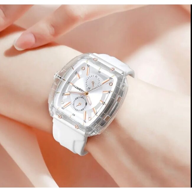 Mpariz Rebirth - heren/dames horloge met rubber band en sportief design