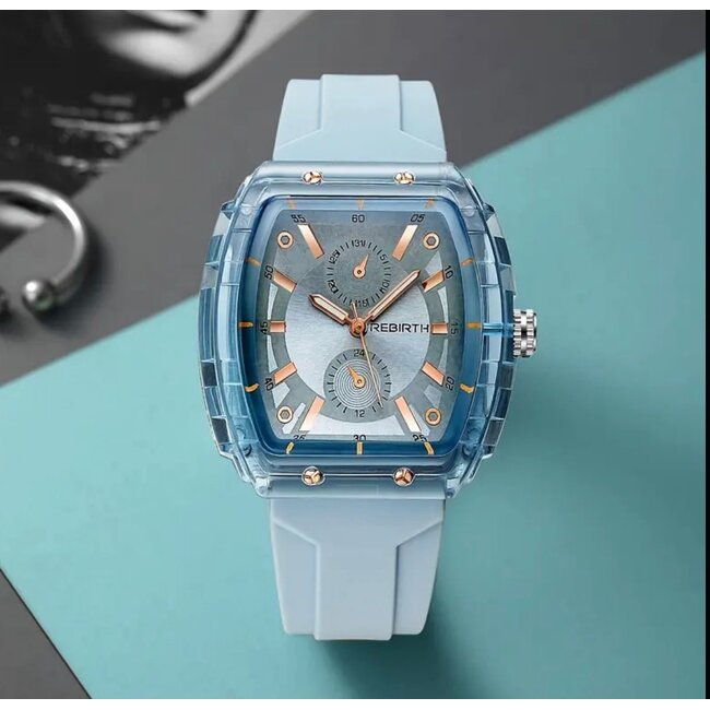 Mpariz Rebirth - heren/dames horloge met rubber band en sportief design