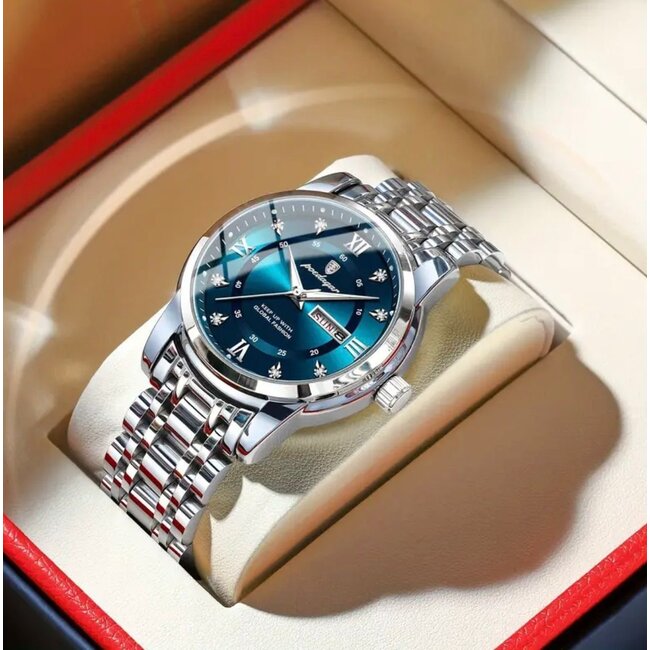 Poedagar Astral – herenhorloge met stalen band en verfijnd design