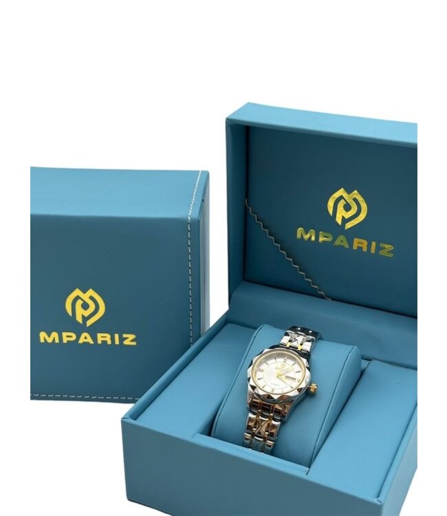 binbond Luxe Dameshorloge Zilver  Goud