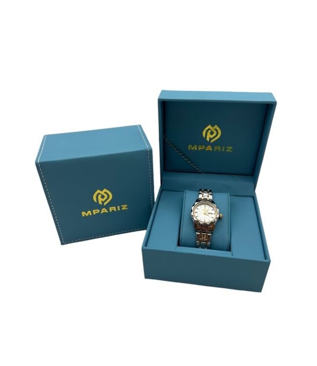 binbond Luxe Dameshorloge Zilver  Goud