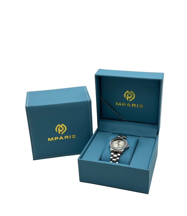 Grealy Dameshorloge Zilver, Grijs en Wit