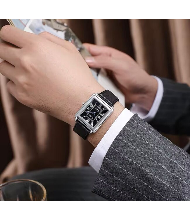 Mpariz Luxe Herenhorloge Zilver &  Wit