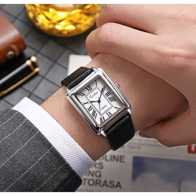 Mpariz Luxe Herenhorloge Zilver &  Wit