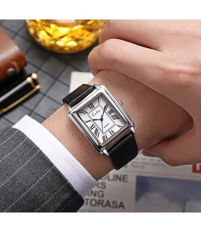 Mpariz Luxe Herenhorloge Zilver &  Wit