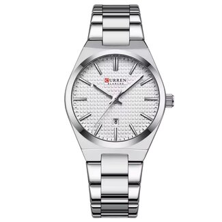 Curren Luxe Dameshorloge   Zilver  Wit