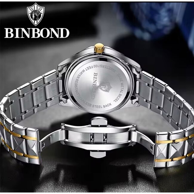 Binbond Valérie – dameshorloge met stalen band en elegant design