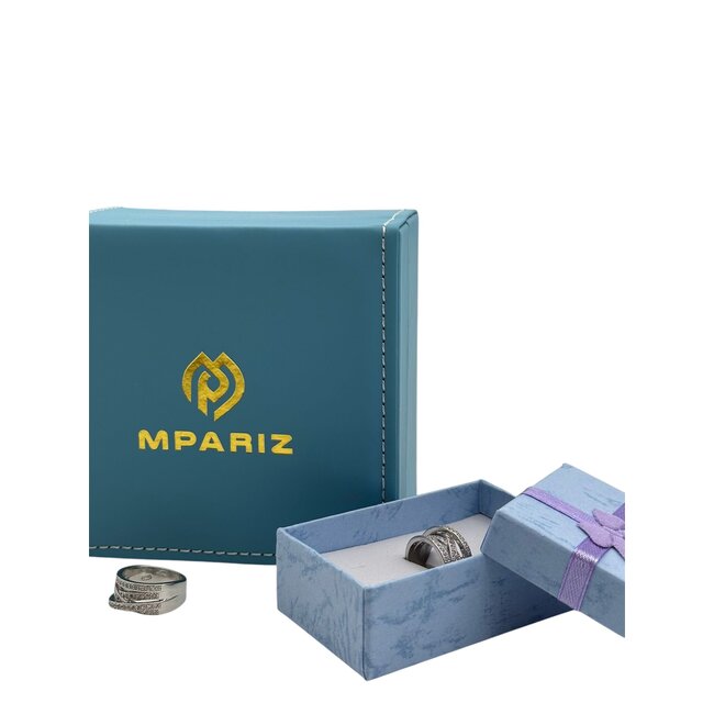 Mpariz luxe Dames Ring - 925 Sterling Met Zirkonia