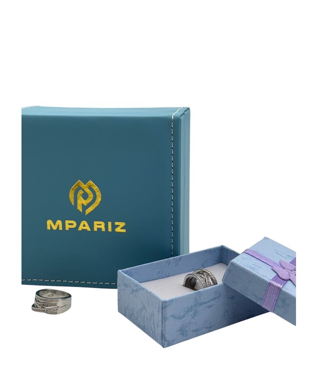 Mpariz luxe Dames Ring - 925 Sterling Met Zirkonia