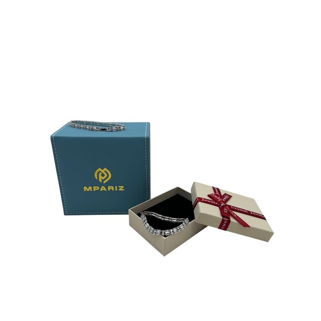 Mpariz Luxe Dames Armband - Goud - Witte Zirkoon