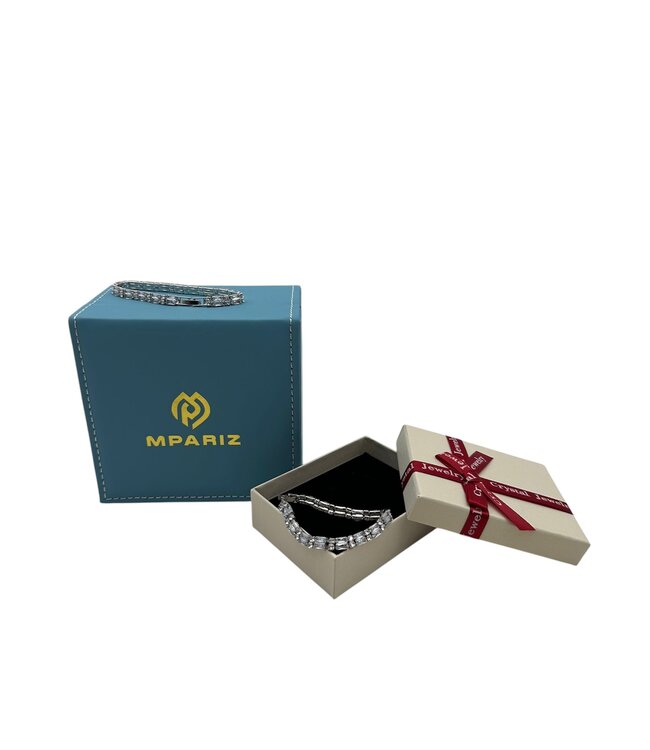 Mpariz Luxe Dames Armband - Goud - Witte Zirkoon