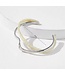 Mpariz Luxe Manchet Damesarmband - Met Faux Parel inlay