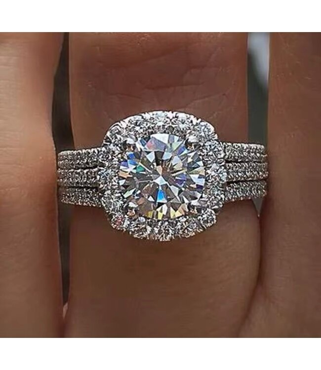 Mpariz luxe Dames Ring - Met Zirkonia