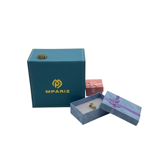 Mpariz luxe Dames Ring - Goud Kleur met Zirkonia