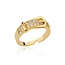 Mpariz luxe Dames Ring - Goud Kleur met Zirkonia