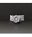 Mpariz Luxe Dames Ring - Zilver Kleur met Zirkonia