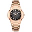 Poedagar Luxe Herenhorloge Rosé Zwart